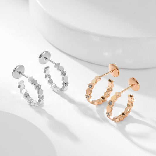 [TOPON]BEE LOVE DIAMOND HOOP EARRINGS