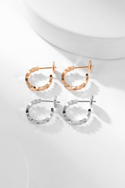 [TOPON]BEE LOVE DIAMOND HOOP EARRINGS