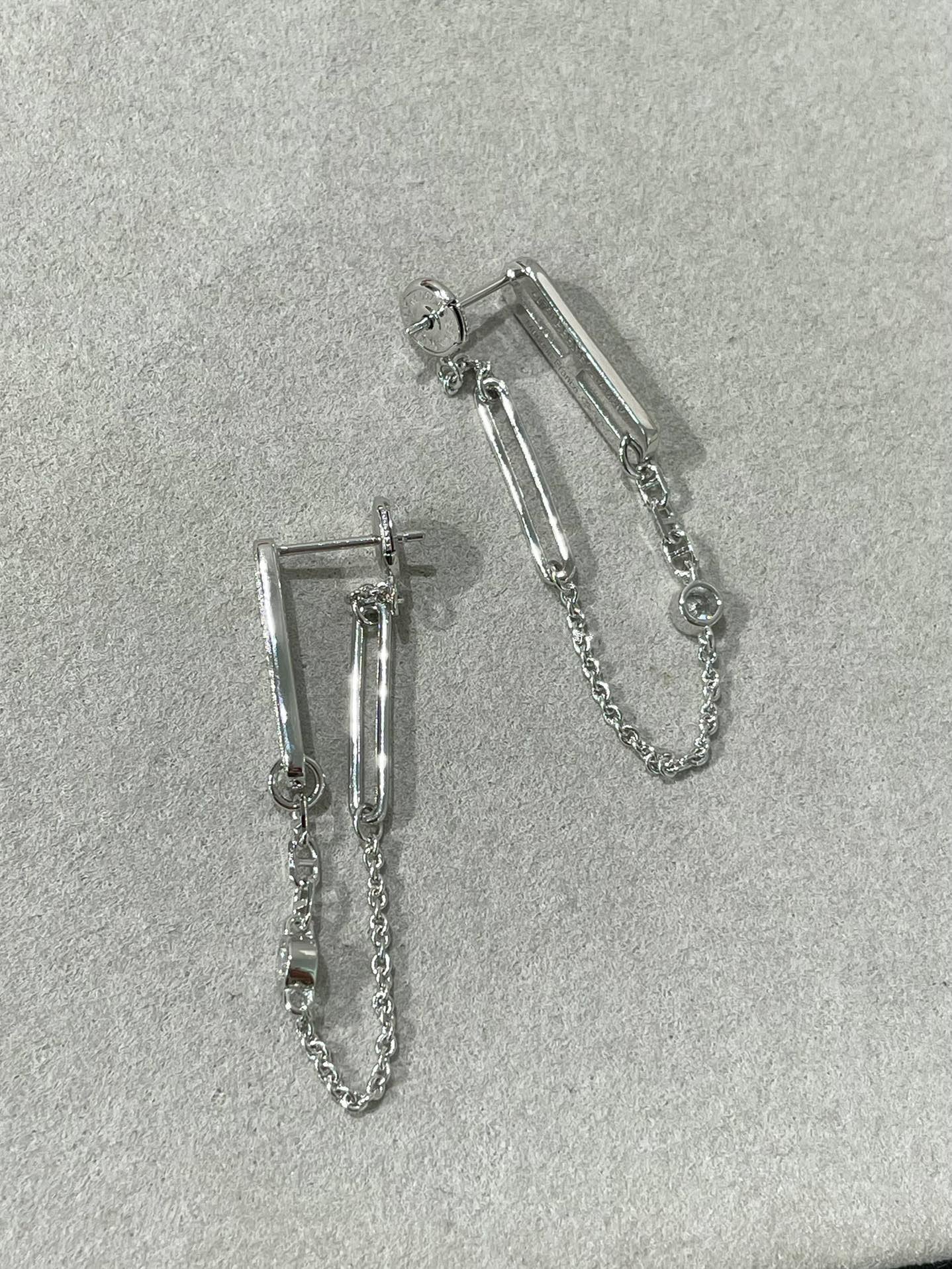 [TOPON]CHAINE CHAOS DIAMOND DROP EARRINGS