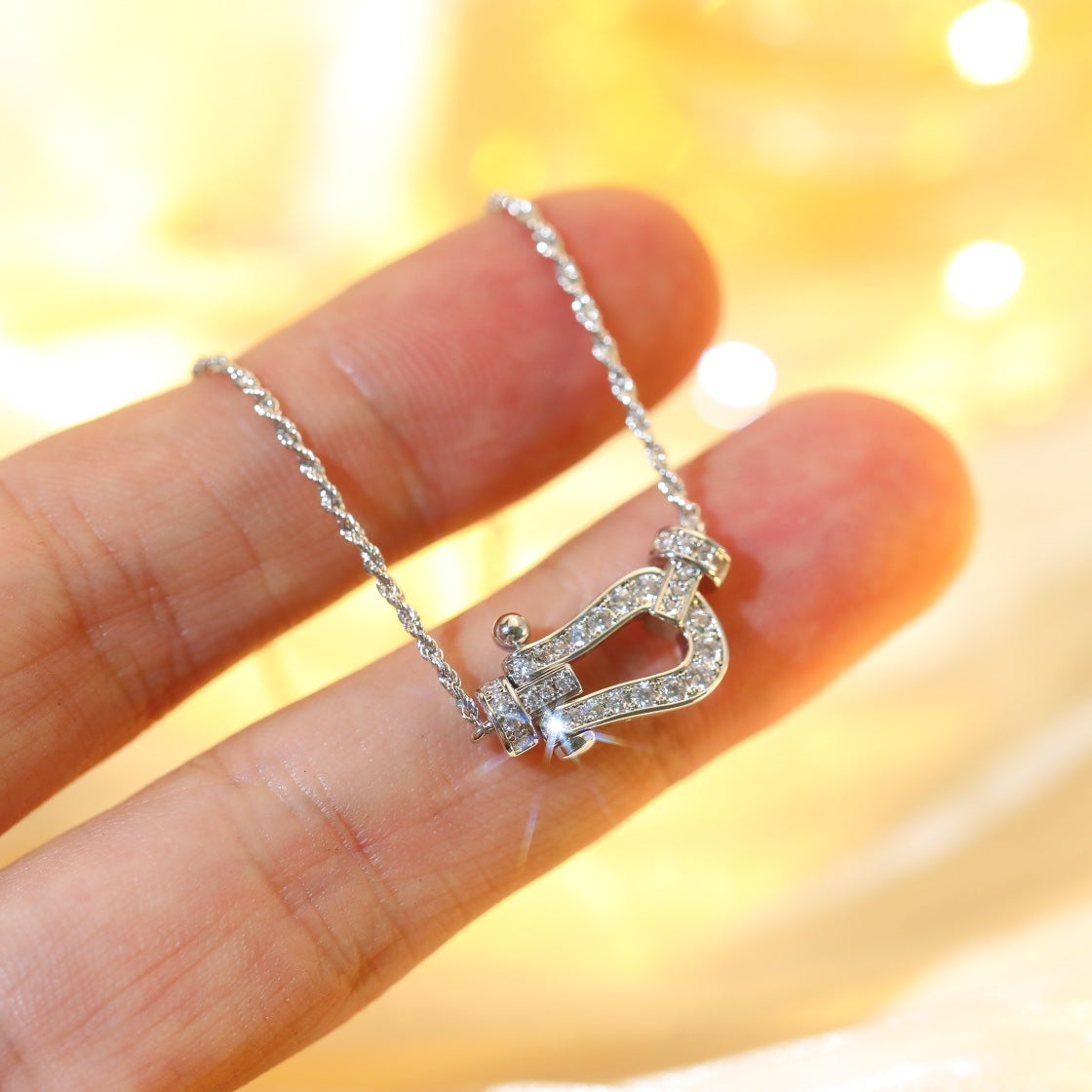 [TOPON]FORCE 10 DIAMOND SILVER NECKLACE MINI MODEL