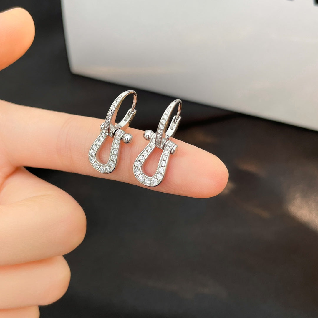 [TOPON]FORCE 10 FULL DIAMOND DROP EARRINGS MEDIUM MODEL