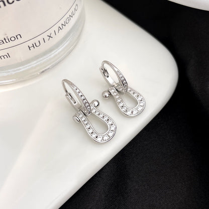 [TOPON]FORCE 10 FULL DIAMOND DROP EARRINGS MEDIUM MODEL