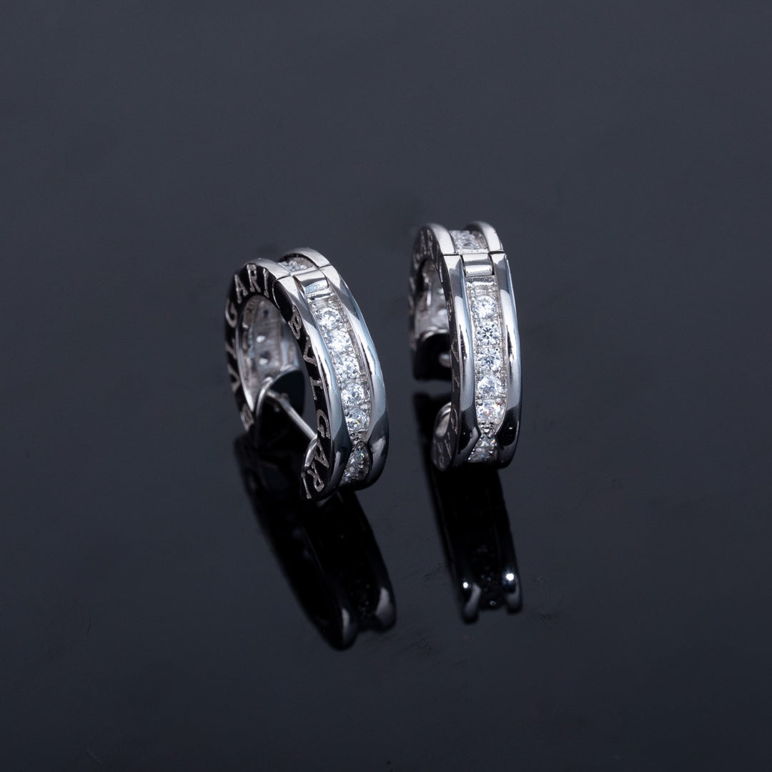 [TOPON]ZERO 1 MINI SILVER DIAMOND EARRINGS