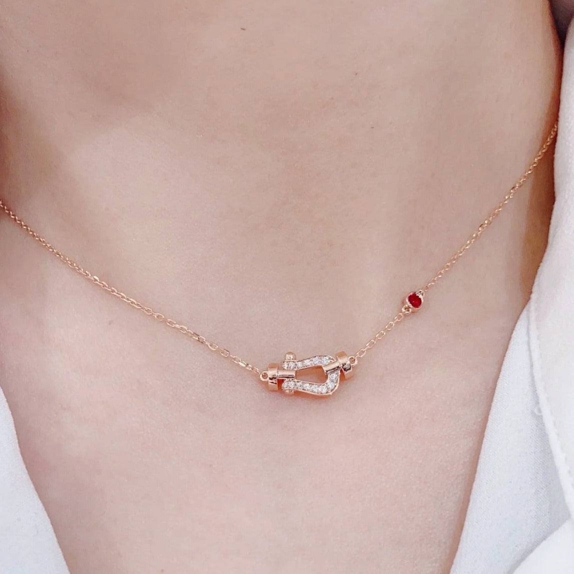 [TOPON]FORCE 10 DIAMOND PINK GOLD NECKLACE