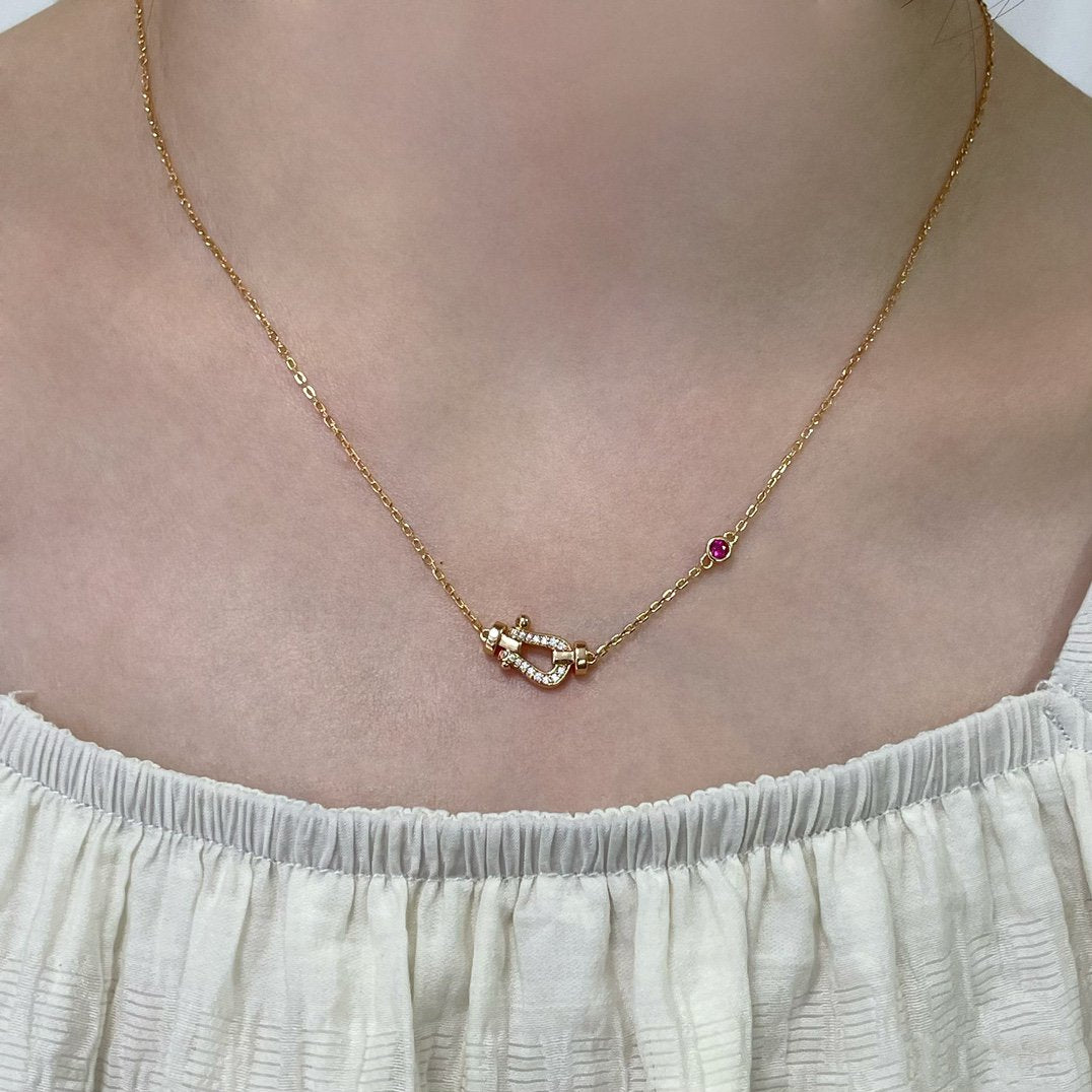 [TOPON]FORCE 10 DIAMOND PINK GOLD NECKLACE