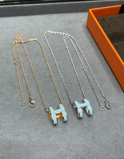 [TOPON]POP H SKY BLUE NECKLACE