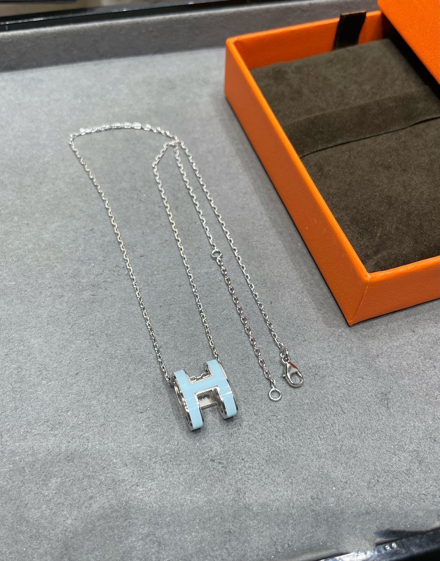 [TOPON]POP H SKY BLUE NECKLACE