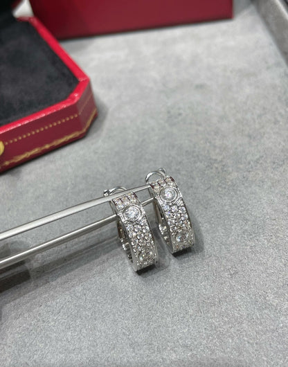 [TOPON]LOVE 5.5MM DIAMOND PAVED EARRINGS