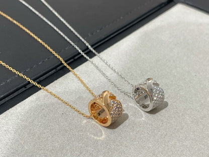 [TOPON]LIENS EVIDENCE DIAMOND PAVED NECKLACE