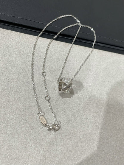 [TOPON]LIENS EVIDENCE DIAMOND PAVED NECKLACE