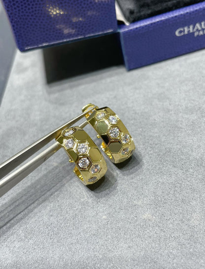 [TOPON]BEE LOVE DIAMOND HOOP EARRINGS