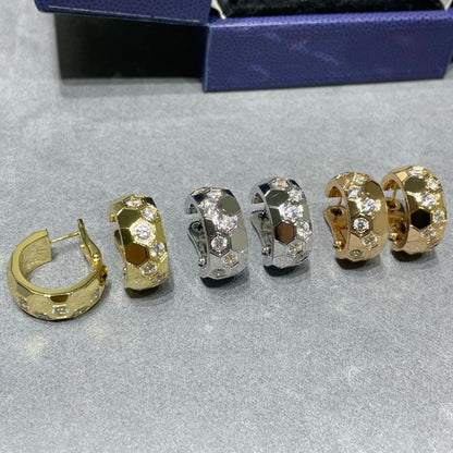 [TOPON]BEE LOVE DIAMOND HOOP EARRINGS