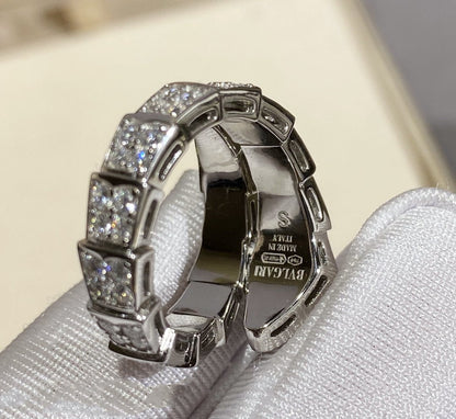 [TOPON]SERPENTI RING SILVER DIAMOND PAVED