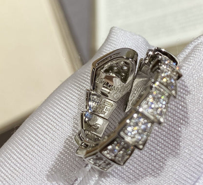 [TOPON]SERPENTI LARGE RING SILVER DIAMOND PAVED