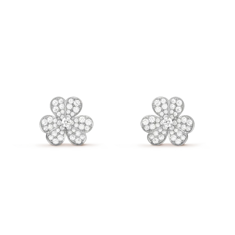 [TOPON]CLOVER COMOS DIAMOND EARRINGS SILVER