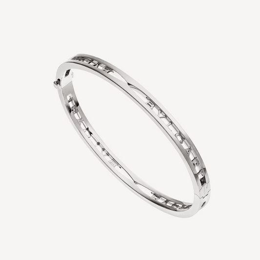 [TOPON]ZERO 1 SPIRAL LOGO SILVER BRACELET