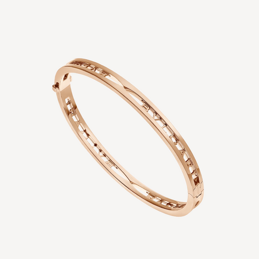 [TOPON]ZERO 1 SPIRAL LOGO PINK GOLD BRACELET