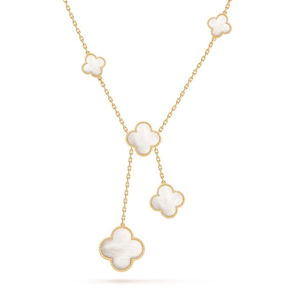 [TOPON]CLOVER MOTHER OF PEARL NECKLACE 6 MOTIF