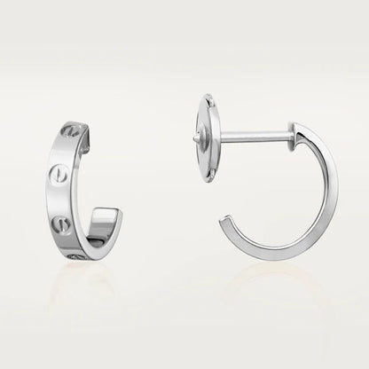 [TOPON]LOVE EARRINGS 2.65MM SILVER