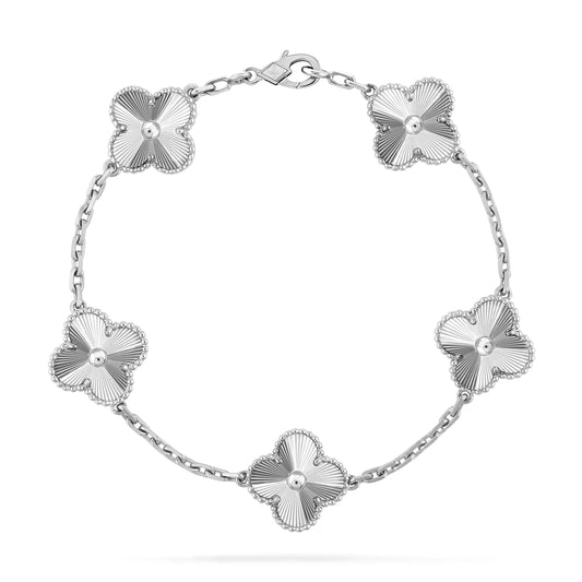 [TOPON]CLOVER SILVER 5 MOTIFS BRACELET