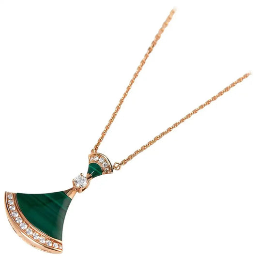 [TOPON]DREAM NECKLACE MALACHITE DIAMOND