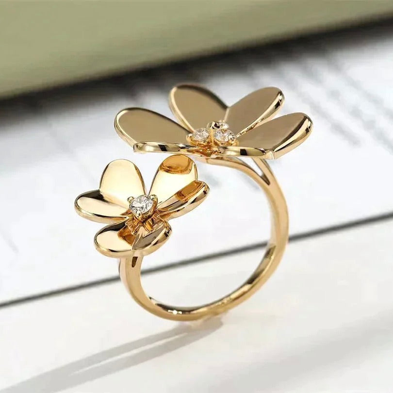 [TOPON]CLOVER COMOS GOLD DIAMOND RING