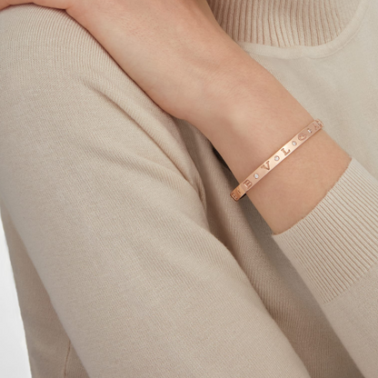 [TOPON]ZERO 1 PINK GOLD 12 DIAMONDS BRACELET