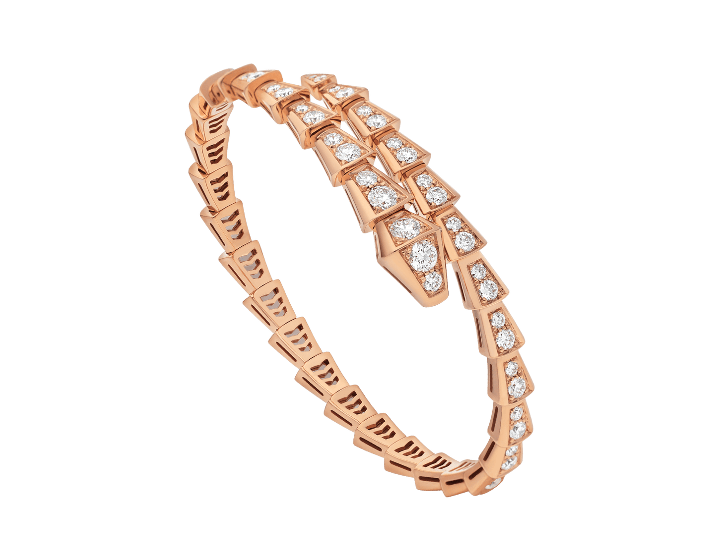 [TOPON]SERPENTI BRACELET 6.8MM PINK GOLD DIAMOND