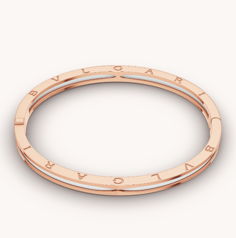 [TOPON]ZERO 1 PINK GOLD WITH WHITE CERAMIC BRACELET