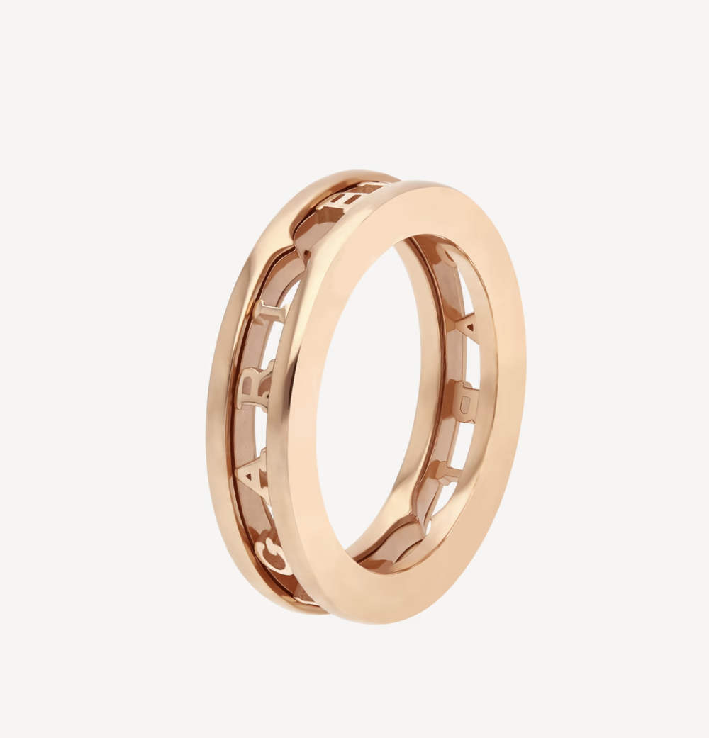 [TOPON]ZERO 1 ONE-BAND WITH OPENWORK LOGO SPIRAL RING