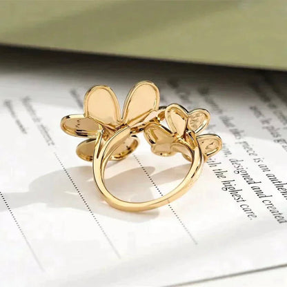 [TOPON]CLOVER COMOS GOLD DIAMOND RING