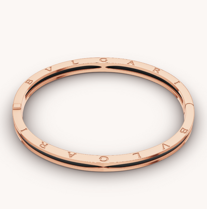 [TOPON]ZERO 1 PINK GOLD WITH BLACK CERAMIC BRACELET