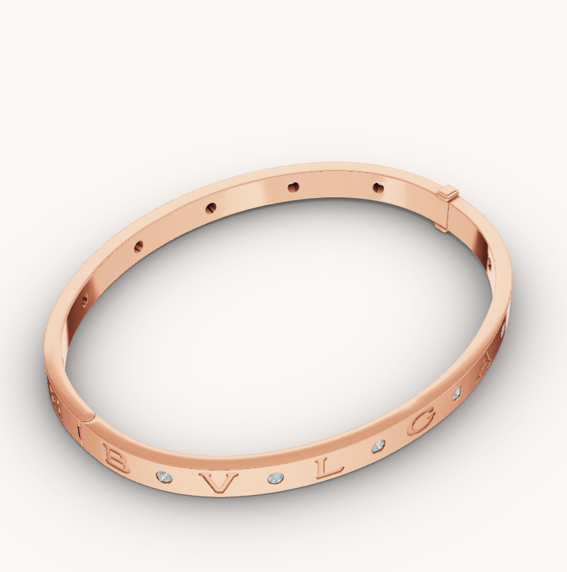 [TOPON]ZERO 1 PINK GOLD 12 DIAMONDS BRACELET