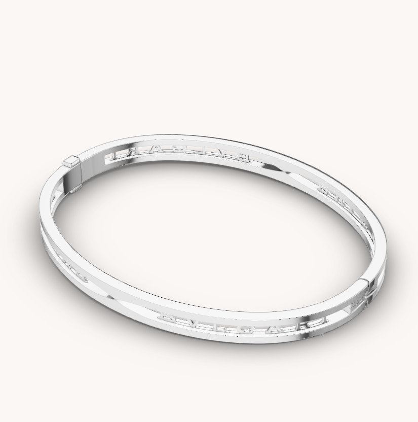 [TOPON]ZERO 1 SPIRAL LOGO SILVER BRACELET