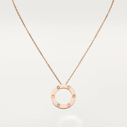 [TOPON]LOVE NECKLACE 16MM 3 DIAMONDS