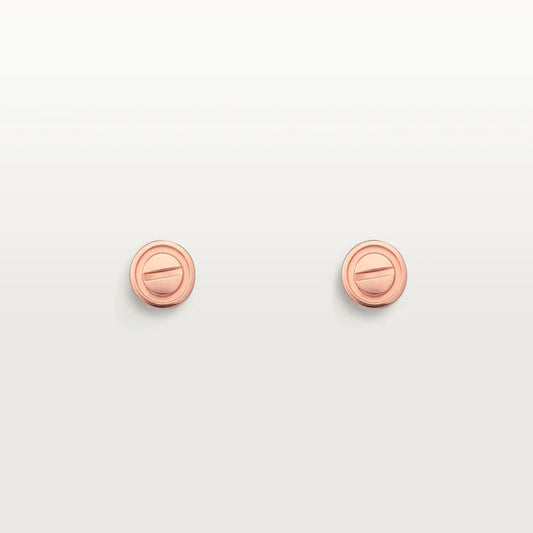 [TOPON]LOVE EARRINGS PINK GOLD 10MM