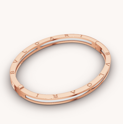 [TOPON]ZERO 1 PINK GOLD WITH WHITE CERAMIC BRACELET