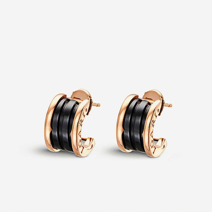 [TOPON]ZERO 1 PINK GOLD CERAMIC EARRINGS