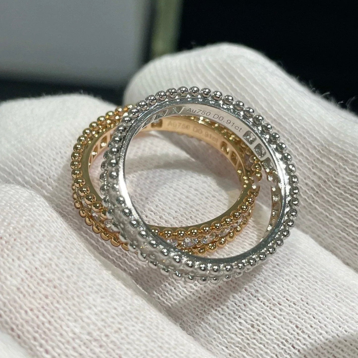 [TOPON]PERLEE DIAMOND ROSE GOLD RING