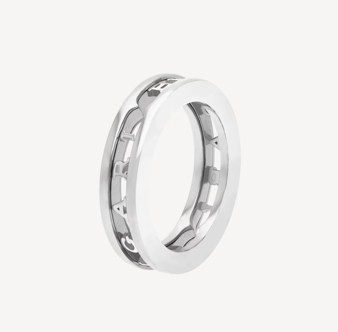 [TOPON]ZERO 1 ONE-BAND WITH OPENWORK LOGO SPIRAL RING