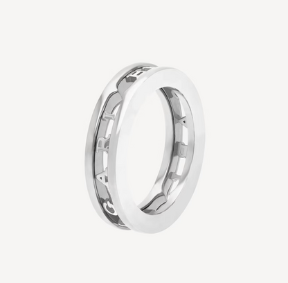 [TOPON]ZERO 1 ONE-BAND WITH OPENWORK LOGO SPIRAL RING