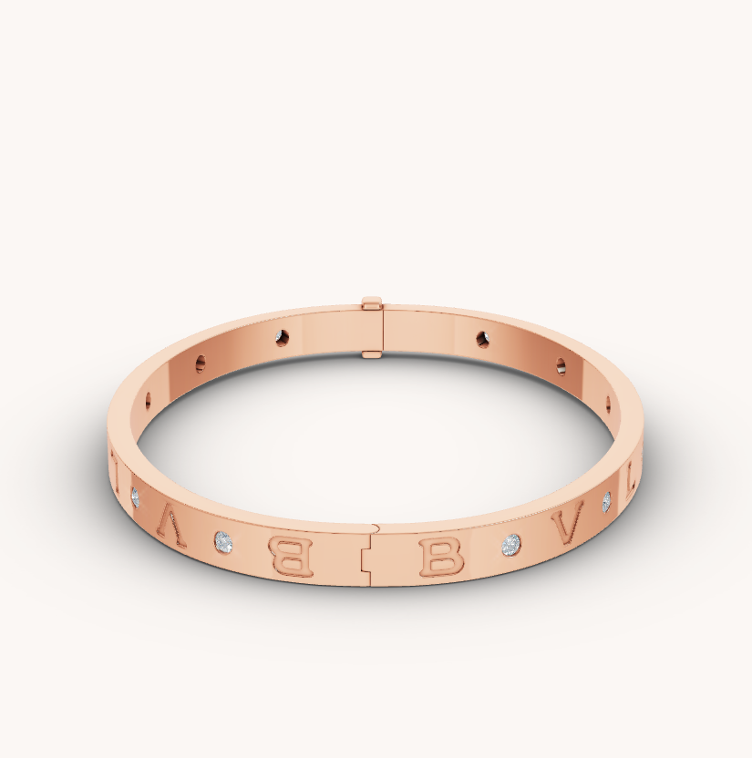 [TOPON]ZERO 1 PINK GOLD 12 DIAMONDS BRACELET