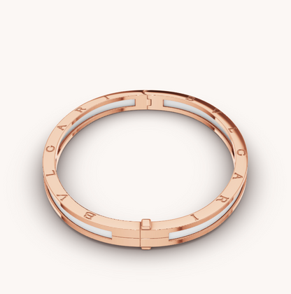 [TOPON]ZERO 1 PINK GOLD WITH WHITE CERAMIC BRACELET