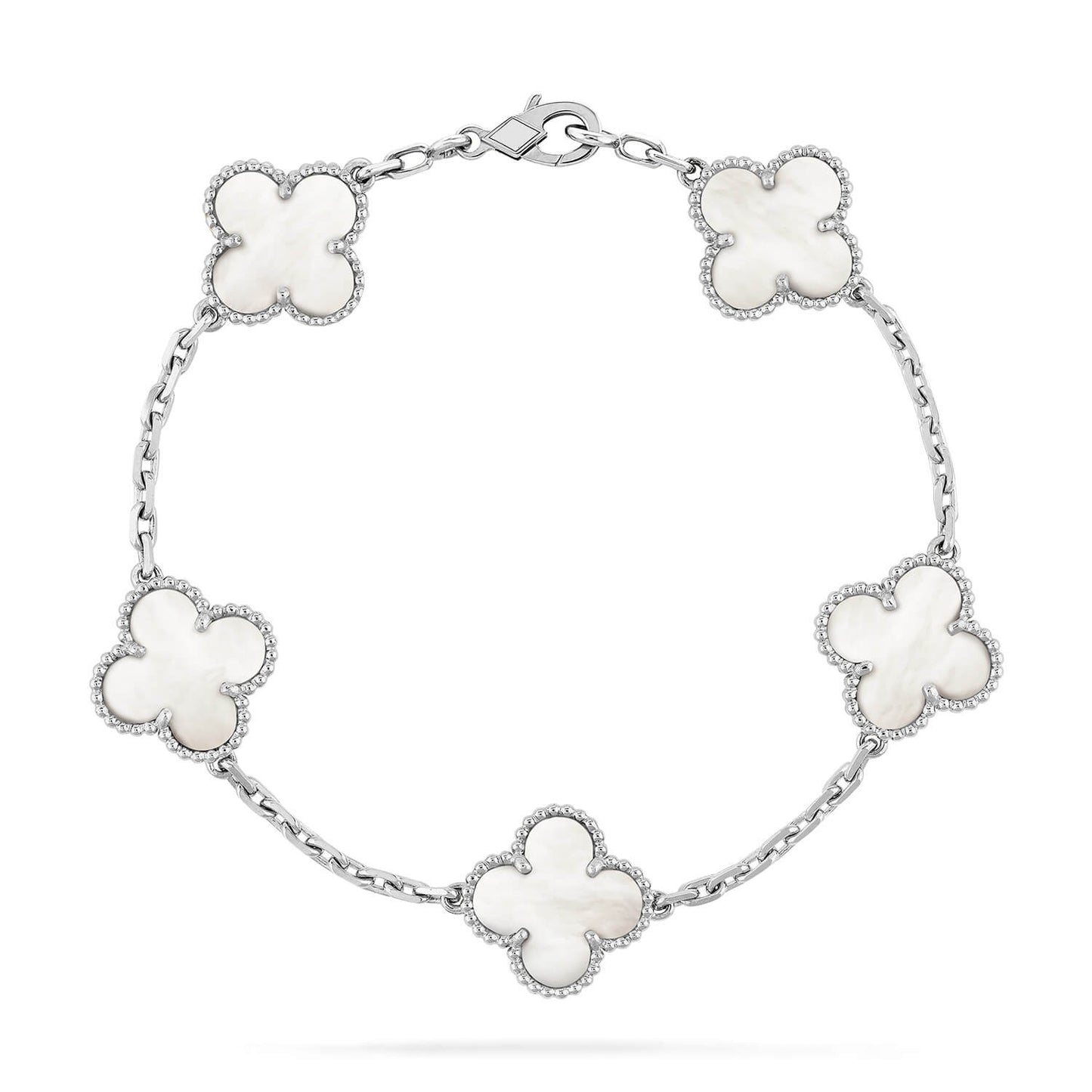 [TOPON]CLOVER SILVER MOP 5 MOTIF BRACELET