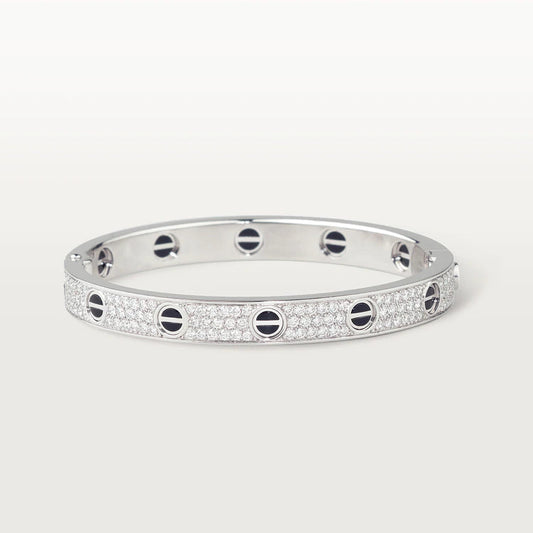 [TOPON]LOVE BRACELET 6.1MM DIAMOND-PAVED CERAMIC