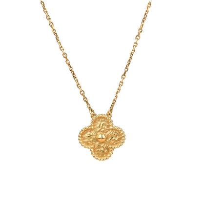 [TOPON]CLOVER 15MM  BRONZING NECKLACE