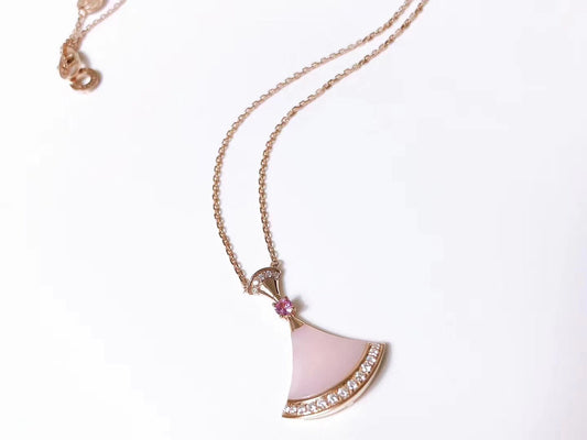 [TOPON]DREAM NECKLACE PINK MOP DIAMOND