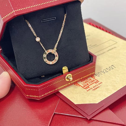 [TOPON]LOVE NECKLACE 16MM 2 DIAMONDS