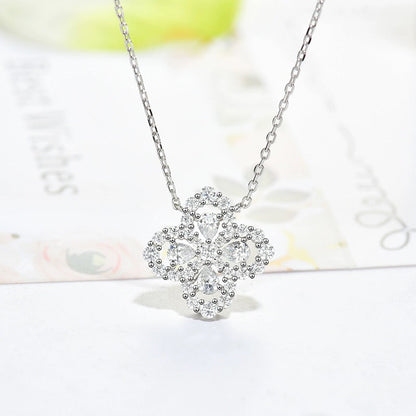 [TOPON]LOOP NECKLACE FULL MOTIF DIAMOND 16MM MULTIPLE COLORS