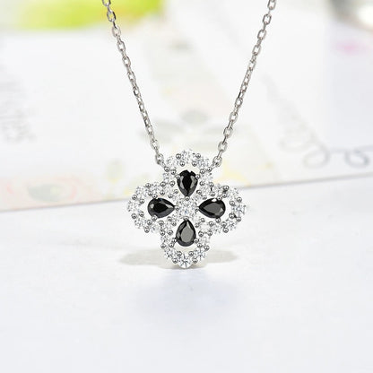 [TOPON]LOOP NECKLACE FULL MOTIF DIAMOND 16MM MULTIPLE COLORS